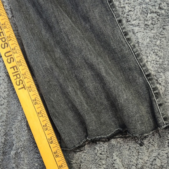 Hollister‎ Jeans Womens 11R 30x31 High Rise Flare Distressed Hem Stretch Denim - Picture 9 of 9